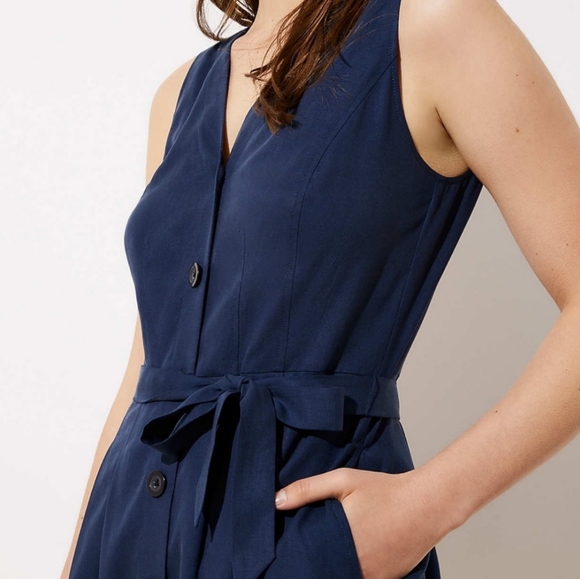 NWT Loft Button Down Dress - Picture 6 of 7